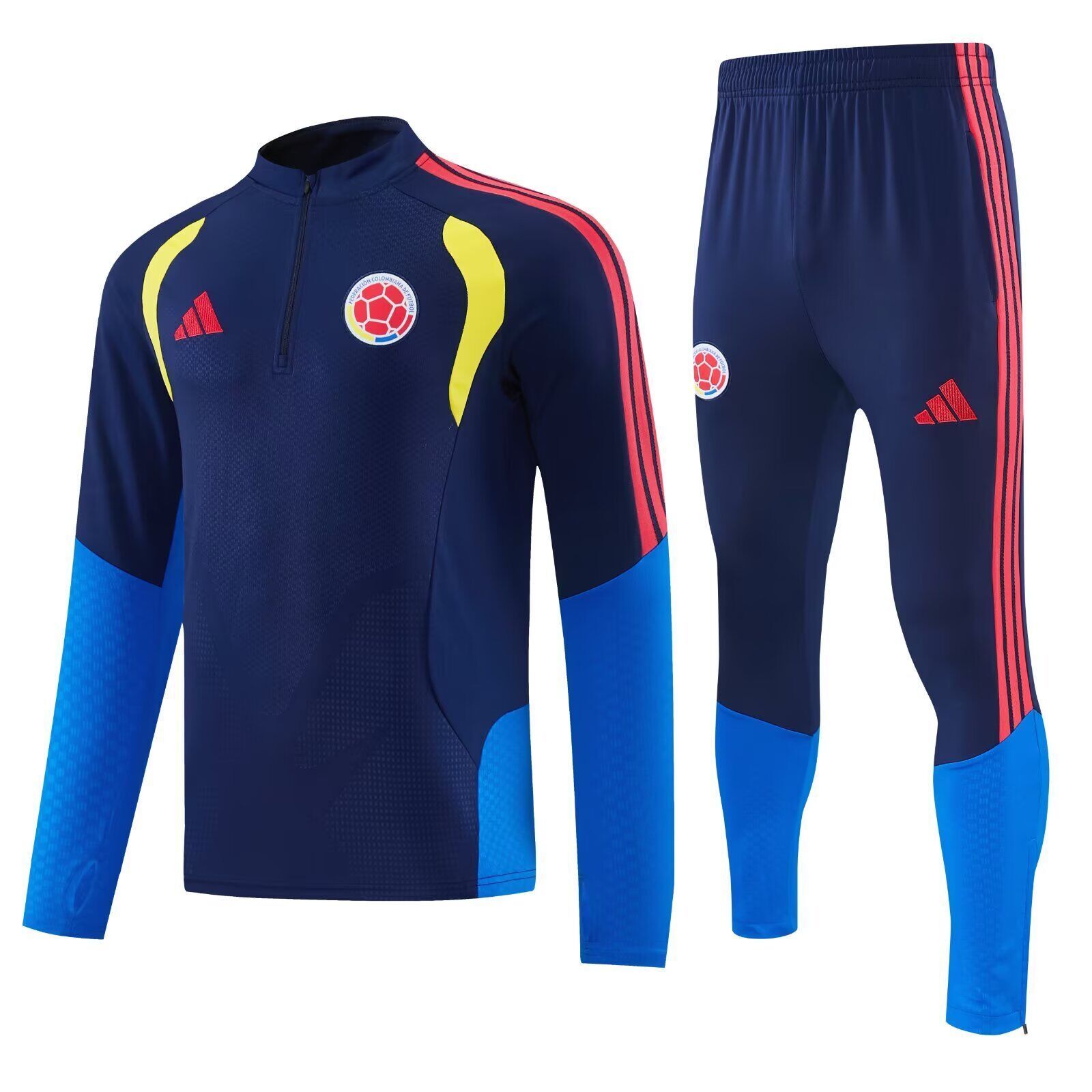 AAA Quality Colombia 25/26 Tracksuit - Navy Blue/Blue